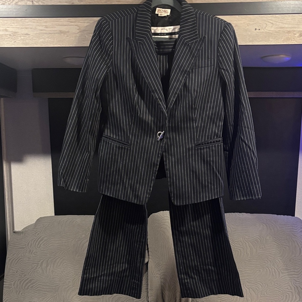 Michael Kors Women's Black Striped Suit - Picture 5 of 6